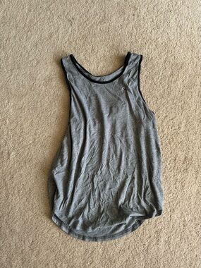 Hollister Gray Tank Top with Black Trim